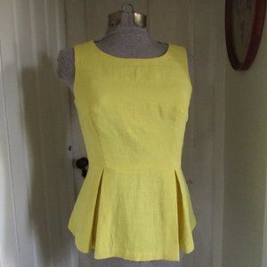BANANA REPUBLIC Yellow Sleeveless Top